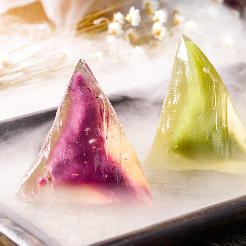水晶冰粽端午粽子网红冰粽抹茶红豆沙芒果紫薯多口味糕点水晶粽子