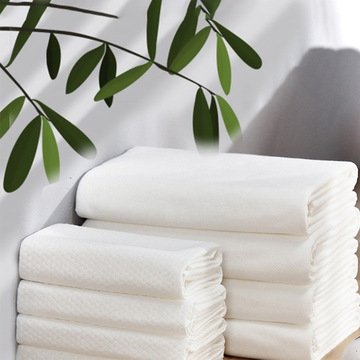 定制一次性旅行毛巾 木浆布吸水酒店浴巾 便携洗浴干湿两用浴巾