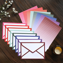8款明信片包装加厚白色西式三角大信封信封信纸高级感白牛皮信封