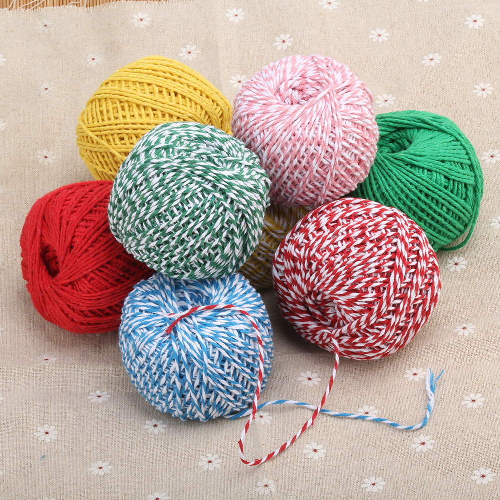 dragon boat festival zongzi rope 1.5mm cotton string 1.5mm two-color colored cotton thread bag zongzi string decorative chain earrings