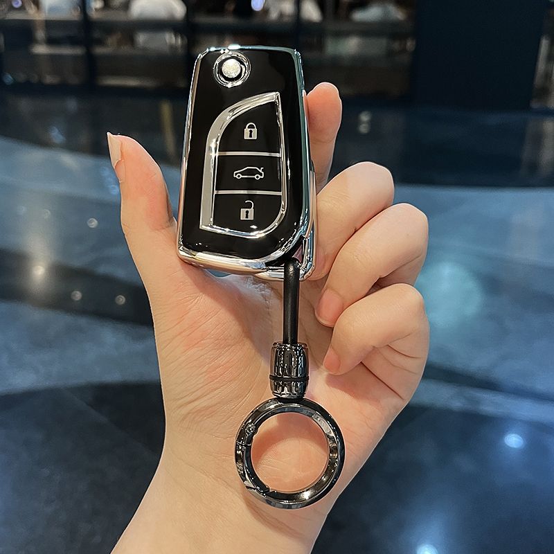 丰田卡罗拉钥匙套专用凯美瑞雷凌荣放rav4威兰达亚洲龙chr汽车扣 图片