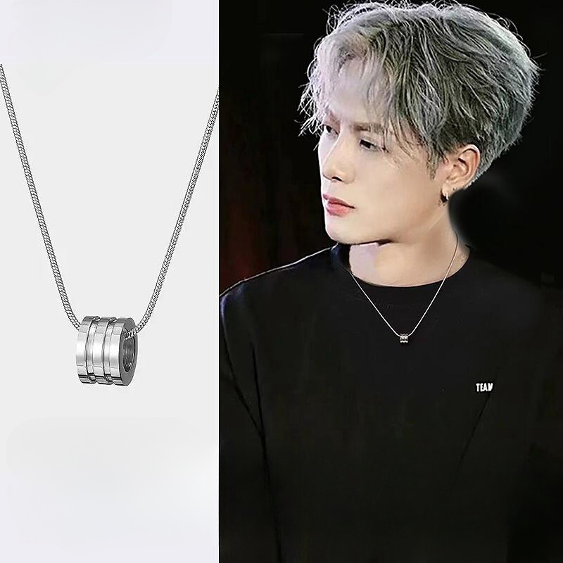 钛钢小蛮腰项链男士潮牌百搭锁骨链高级感男生配饰七夕礼物送男友
