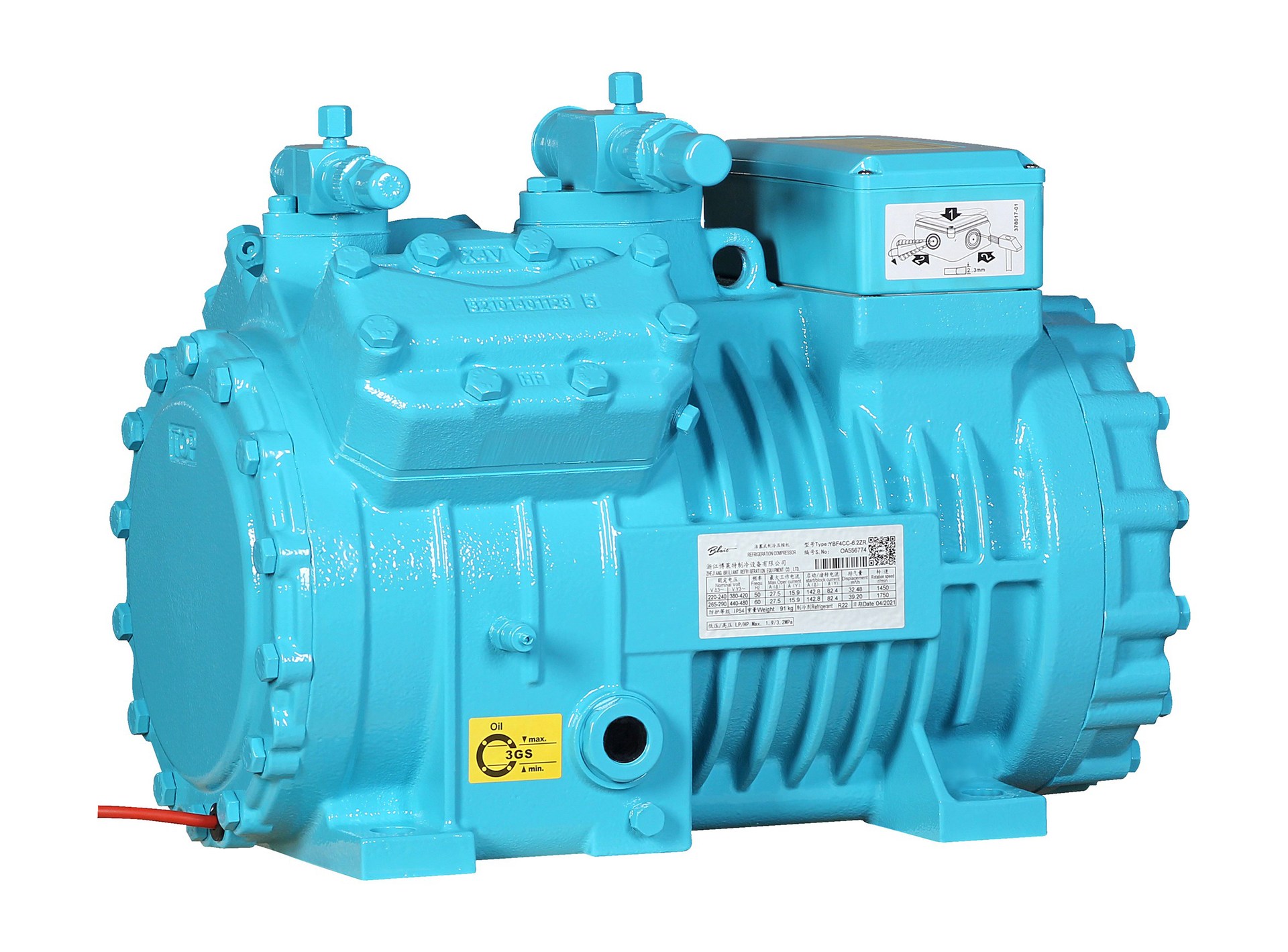 blait 浙江博莱特制冷设备 小四缸活塞式制冷压缩机 保一年