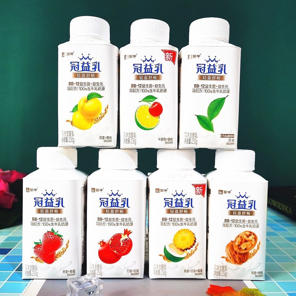 冠益乳酸奶250g*10瓶风味发酵乳八种口味 任意选择 新日期