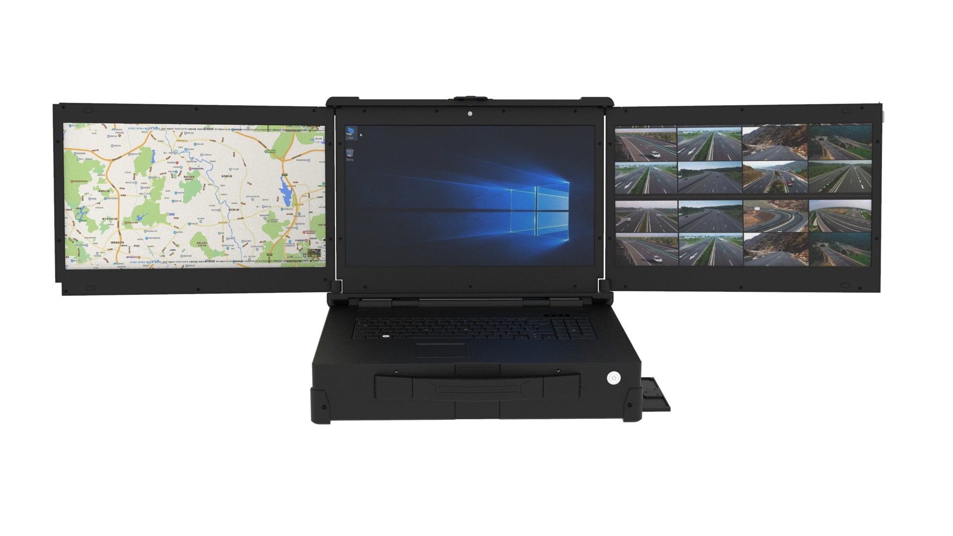 3屏便携电脑三屏便携机三屏折叠计算机多屏一体机便携式3屏