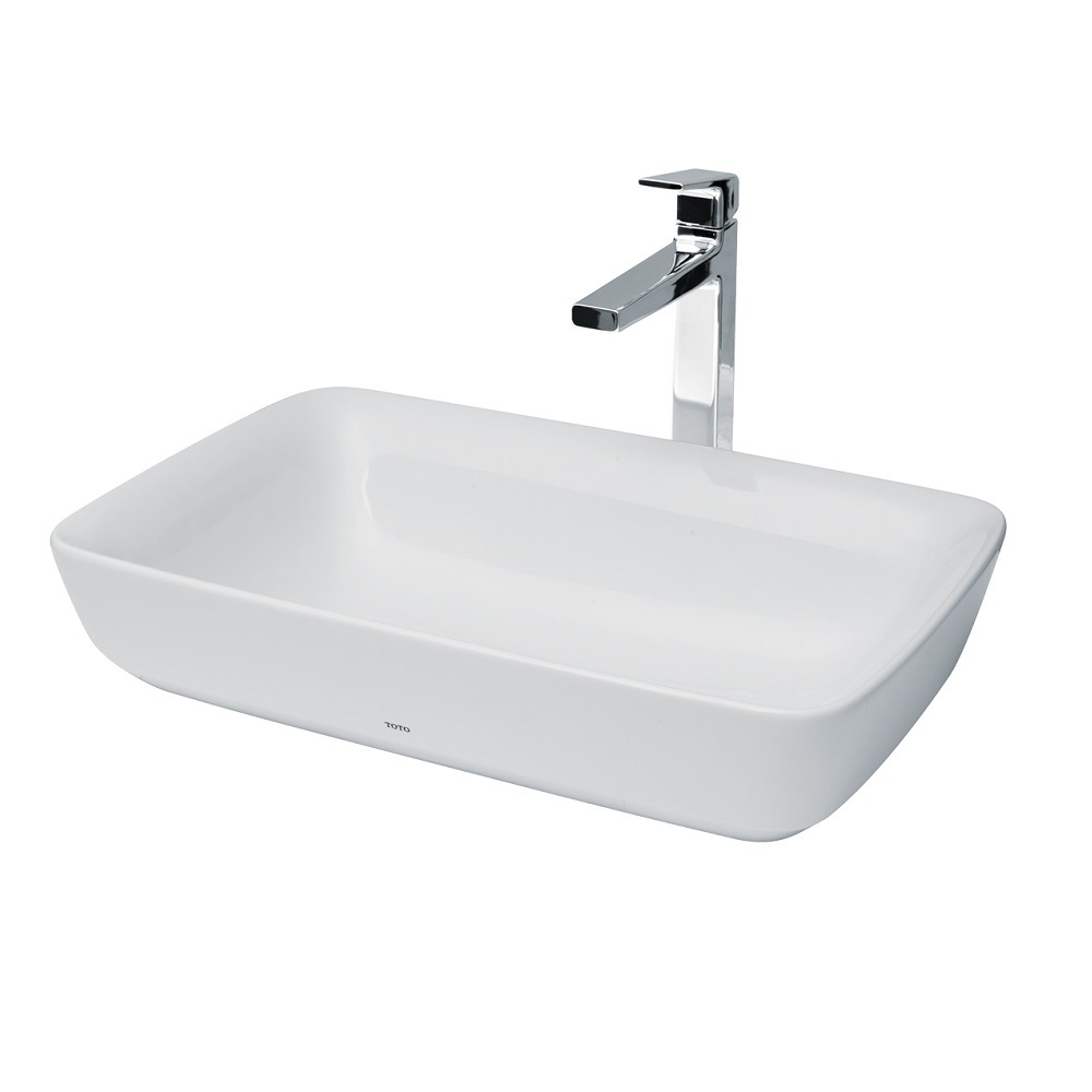 toto台上盆晶雅高光长方形桌上洗脸盆哑光艺术洗手盆面盆pjs06w