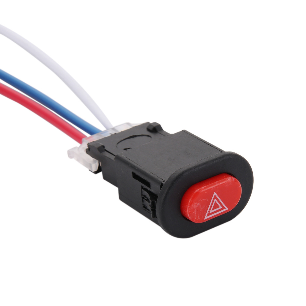 电动车双闪开关改装配件踏板摩托双闪按钮应急危险灯夜间警示支架