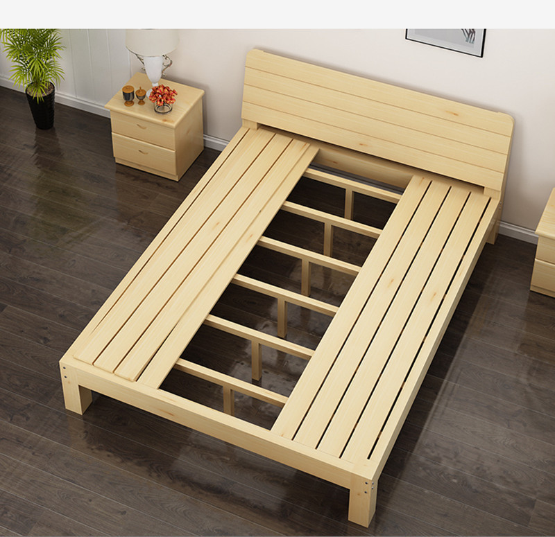 实木床板床木板床硬板120cm一米五板式一米二宽的2021年单人床.