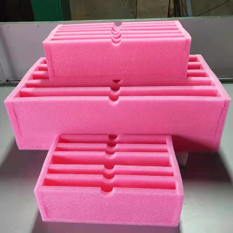 厂家直销黑色珍珠棉泡沫盒  epe格子托盘 防静电珍珠棉泡棉托盘