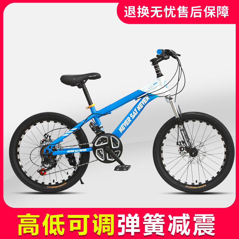 Customized Red Variable Speed Ordinary Pedals Wind Double Disc Brake Hard Frame Bicycle Children's Mountain Bike