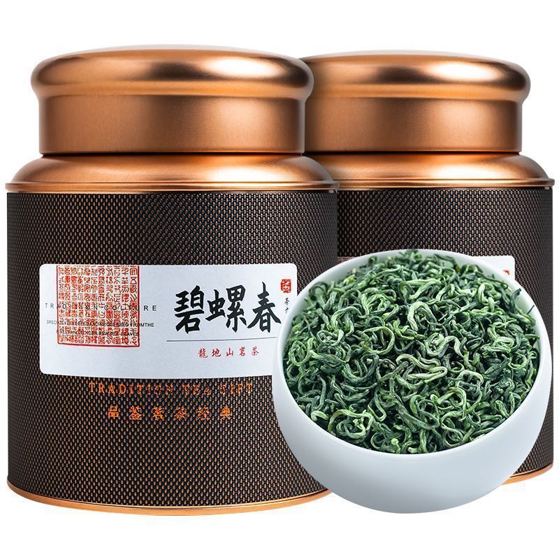 正宗碧螺春2023新茶叶高山特级浓香明前绿茶春茶嫩芽散装罐装500g