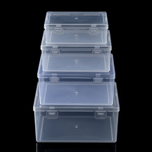 透明加高双扣空盒五金工具收纳盒PP螺丝零件配件通用收纳盒包装盒