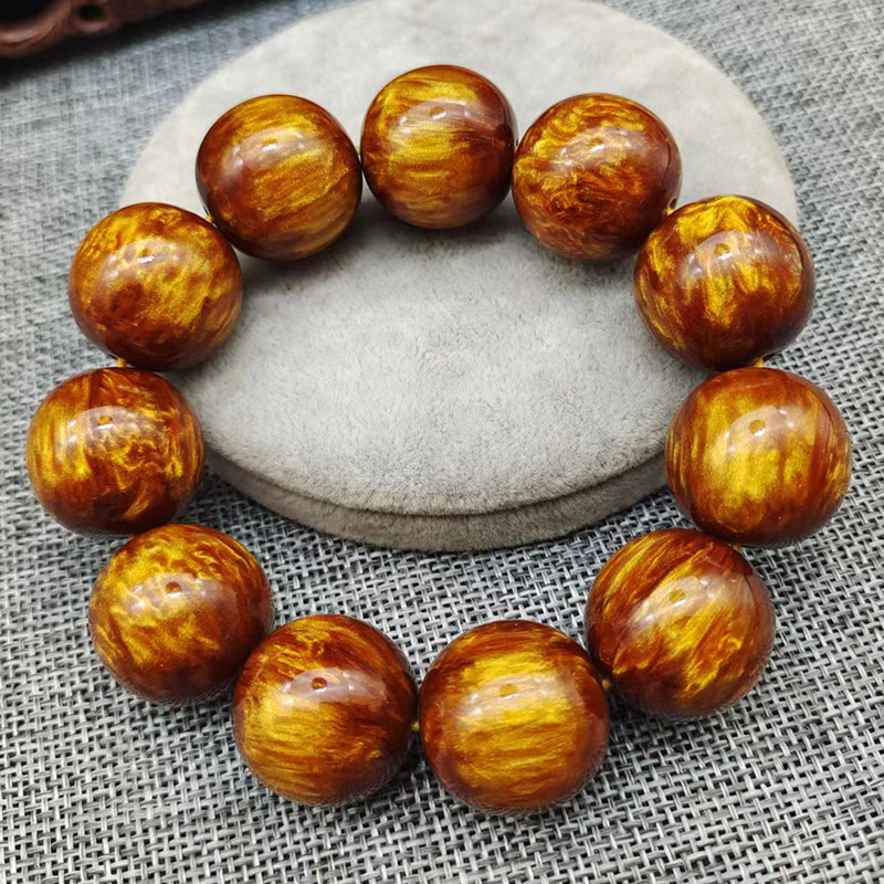 factory wholesale gold silk sea willow bracelet men‘s beads bracelet black coral gorgonia 108 crafts second generation sea willow couple