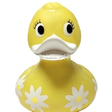 工厂做货图案礼品大鸭子 装饰大黄鸭子 益智儿童玩具游泳大花鸭