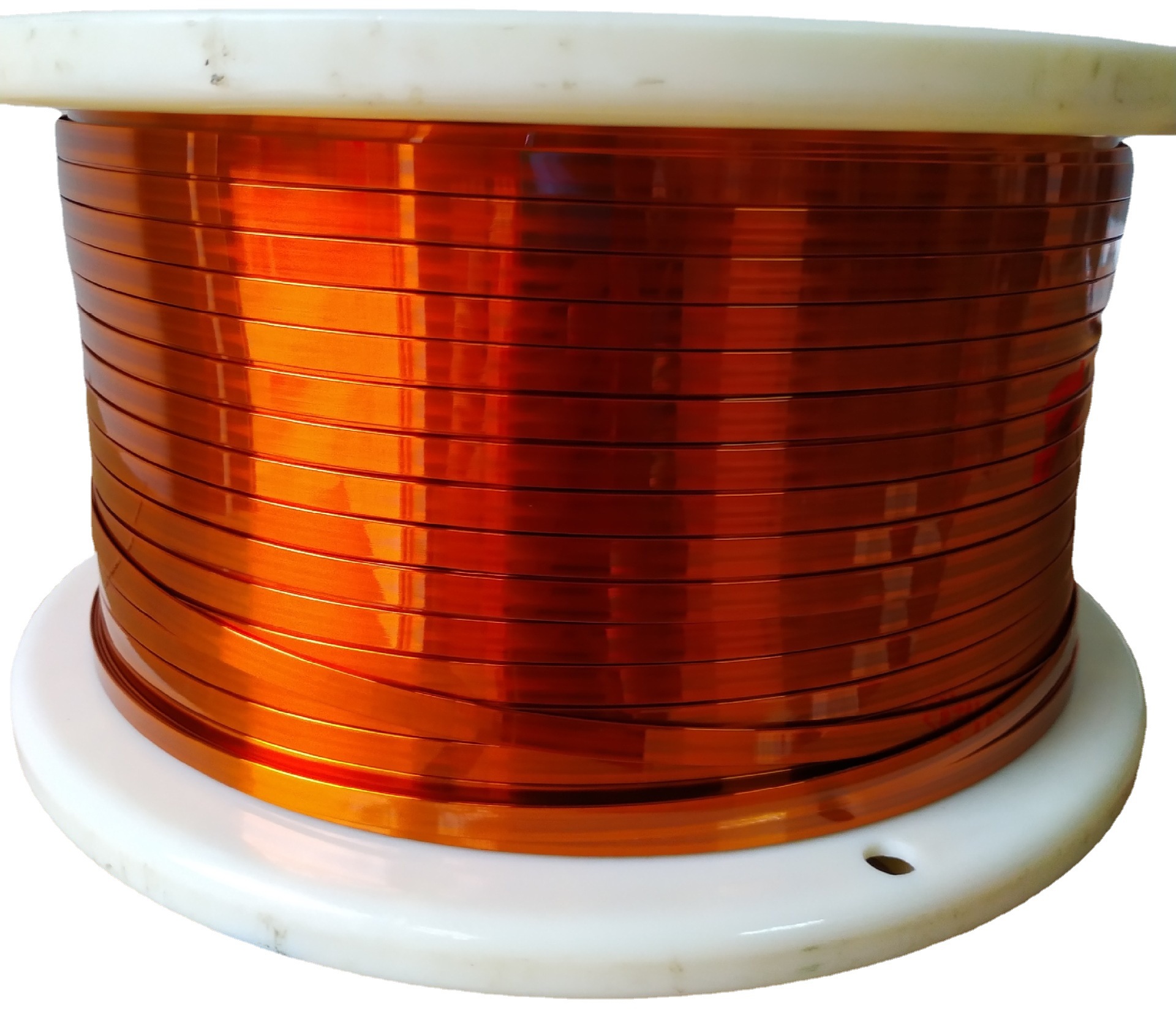 耐高温漆包扁平铜线 热风自粘扁铜线0.01~3.0mm 电感电机扁铜电线