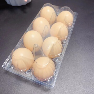 8枚塑料鸡蛋托一次性吸塑透明鸡蛋野餐篮盒多规格鸡蛋包装盒鸡蛋