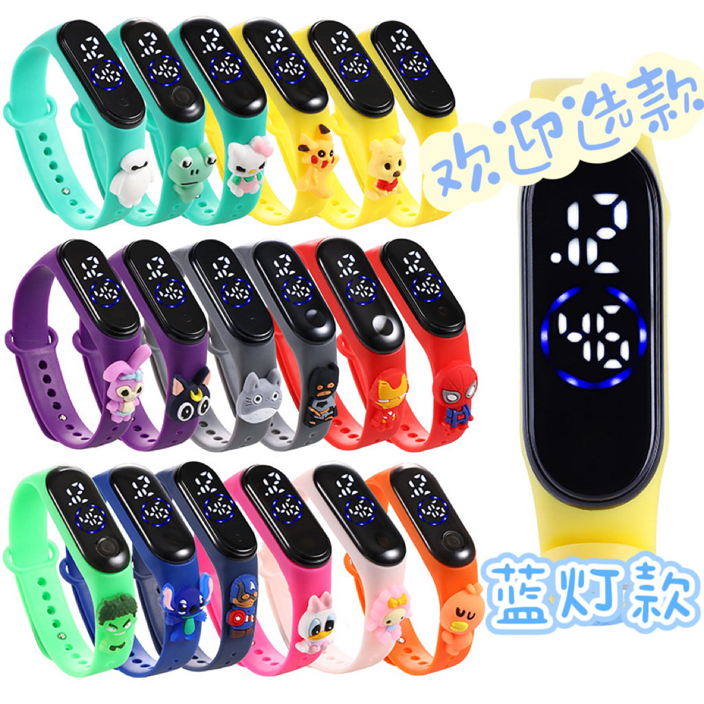 Spot Led Doll Cartoon Watch Sweet Student Sports Waterproof Male and Female Bracelets Gift Led Children's Watch