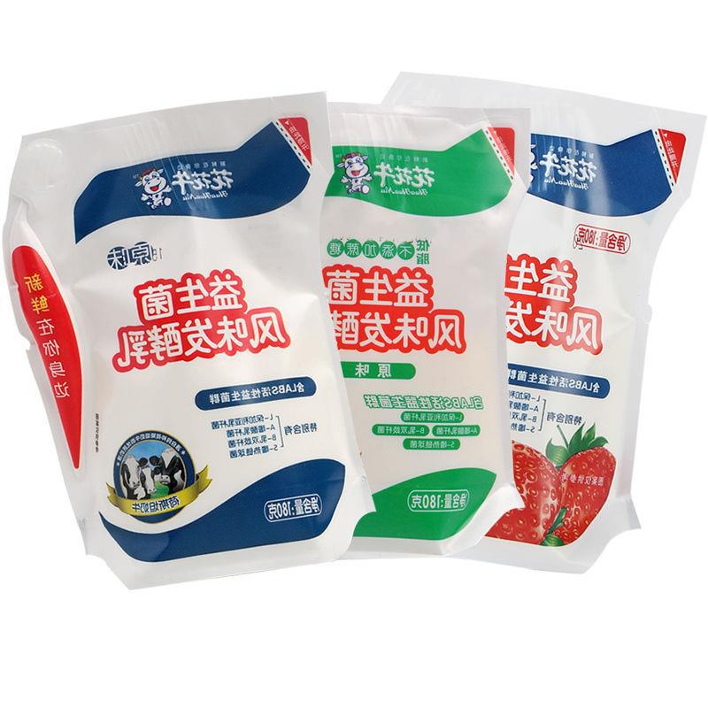 花花牛低脂无糖精0蔗糖酸奶益生菌袋装早餐酸牛奶整箱批发16学生