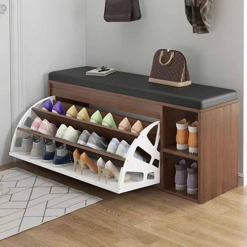 鞋柜凳子一体多功能家用门口大容量可坐式鞋架多层室内好看换鞋凳