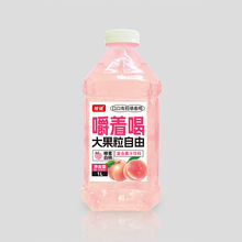 增健果肉果汁蜂蜜葡萄菠萝白桃嚼着喝果粒果汁饮料1L*12代理批发