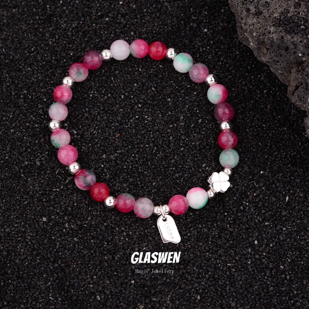 樱花少女氛围感彩色串珠高级感手链ins风小众设计手串甜美配饰潮