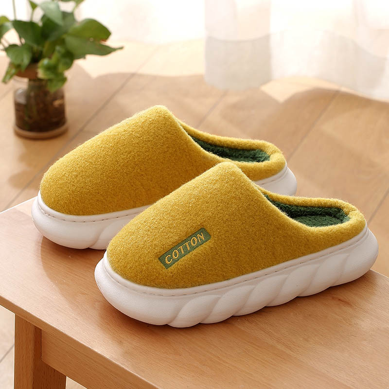 小白丫新秋冬家居棉拖鞋eva防水加厚保暖保温情侣居家毛绒拖鞋 m4