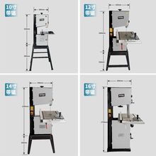 8寸9寸木工带锯机曲线锯开料机造型锯金属锯锯骨机台式锯小型家用