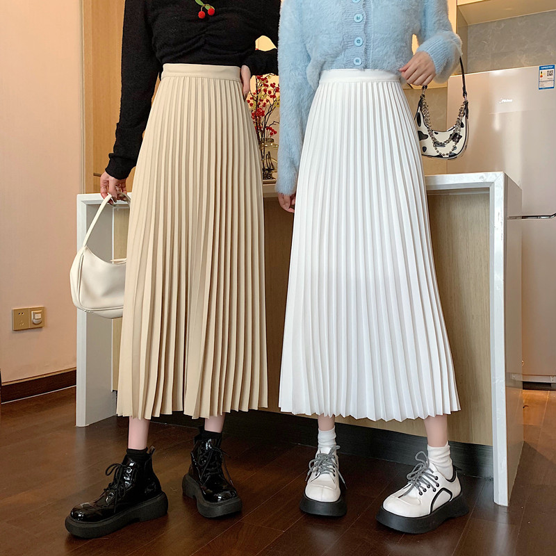 白色半身百褶裙秋冬图片-海量高清白色半身百褶裙秋冬图片大全