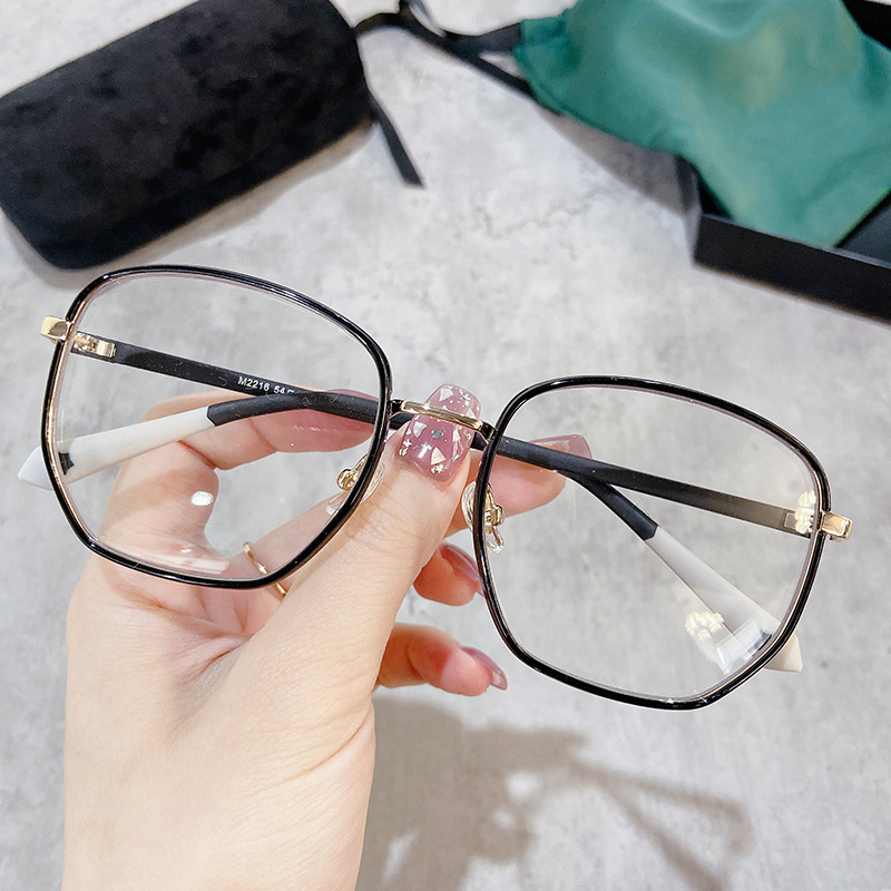mm2216潮流复古日系小清新双色眼镜架平光镜片无度数可配近视镜
