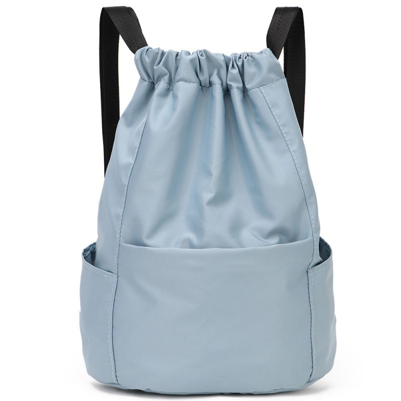 背包双肩包女大容量妈咪包束口抽绳时尚买菜包旅行帆布防水学生包