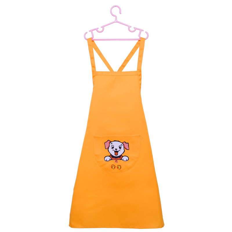 批发儿童围裙套装大码无袖罩衣印logo幼儿园绘画烘焙围裙袖套套装