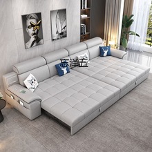 SZ直排猫爪科技布沙发床可折叠伸缩两用客厅多功能四人位沙发