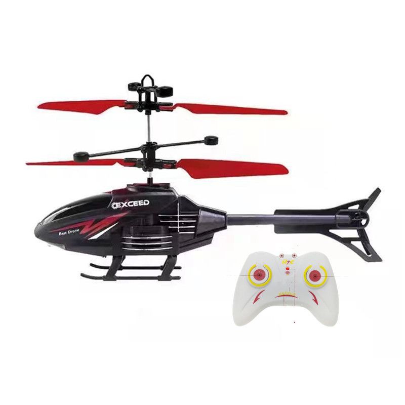 Factory Two Channel Remote Control Aircraft Helicopter Induction Suspension Aircraft Children's Electric Toys Foreign Trade Wholesale