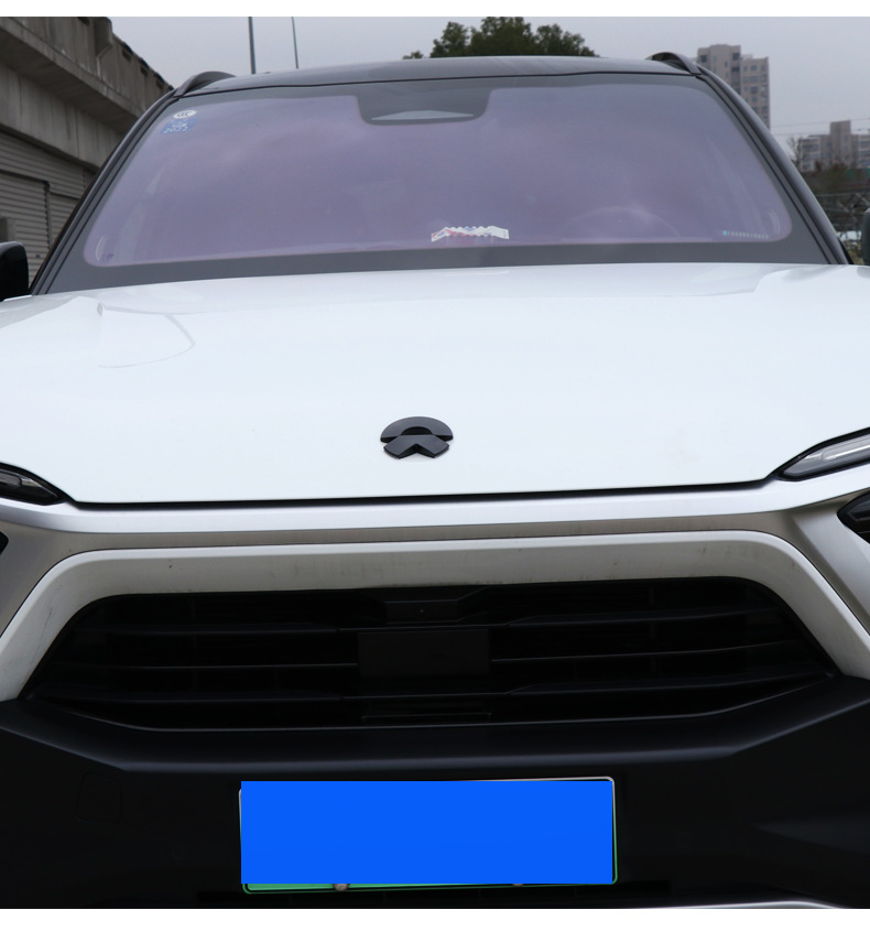 适用于蔚来es6/ec6/es8改装车标改色贴黑武士/碳纤车标改装贴片