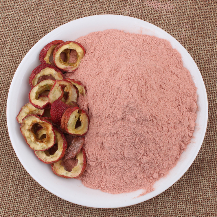 沂蒙山纯山楂粉天 然超细粉山楂干无核现磨山楂粉共500克包邮瓶装