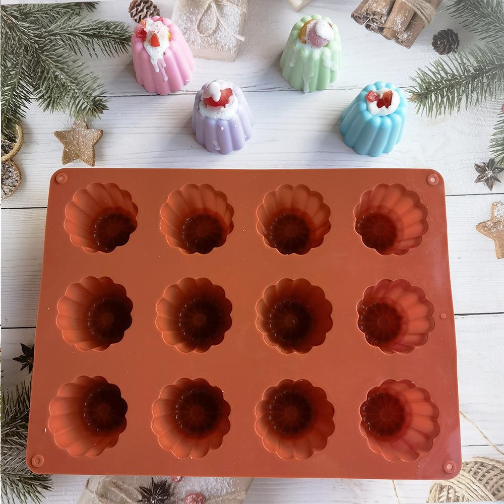 12 Lianke Luoli 10 Chocolate Cookie Cutter Cake Mold Ice Cream Candy Silicone Mold