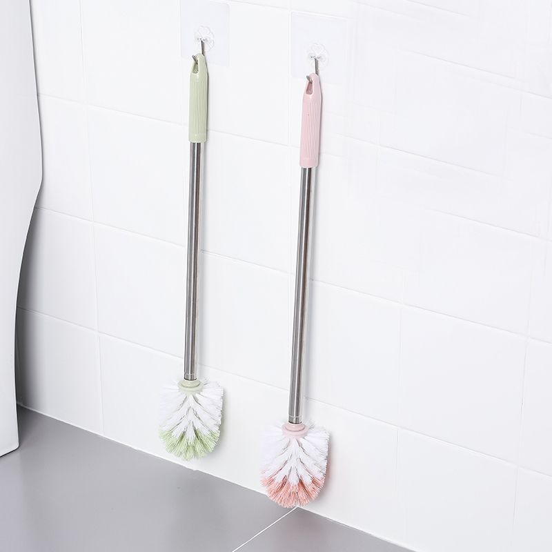 Toilet Brush Toilet Cleaning Brush Dilated Pencil Stick Long Handle Stainless Steel Floor Type Toilet Brush No Dead Angle Household