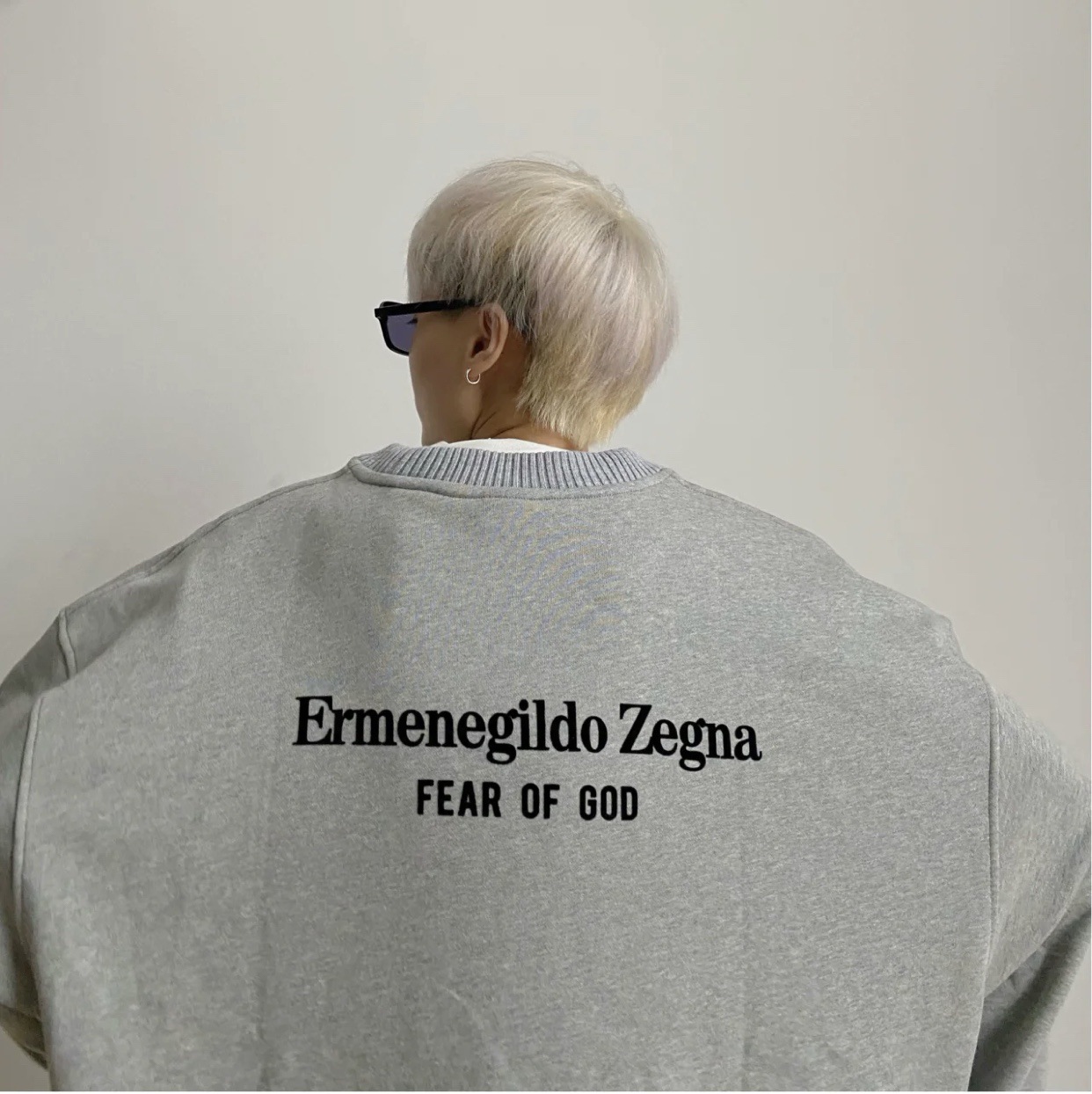 高版本fear of god fog中国限定款网红同款男女情侣圆领加绒卫衣