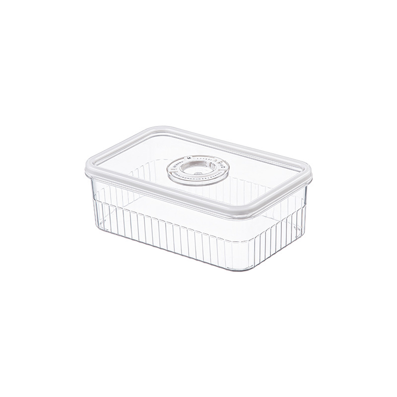 Crisper Food Grade Refrigerator Special Commercial Canteen Stall Storage Box Plastic Rectangular Sealed Box with Lid