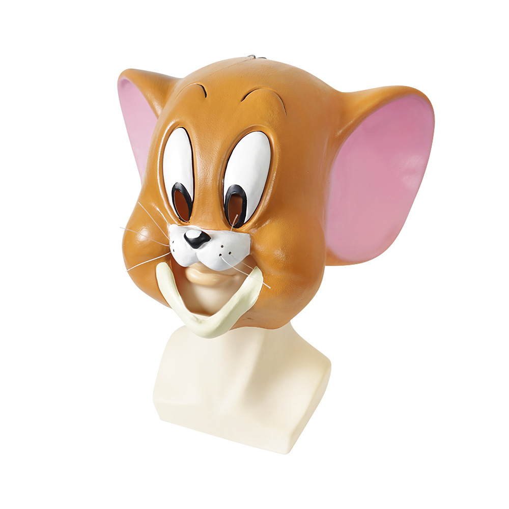 New Cartoon Cartoon Cat and Mouse Children's Funny Latex Headgear Games Tacit Combination Latex Mask