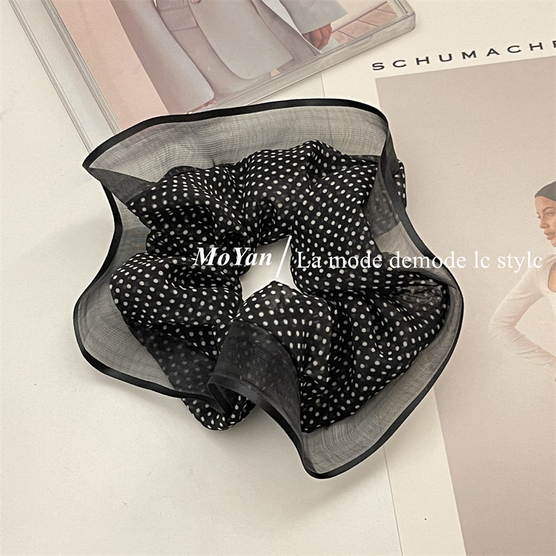 High Quality Original ~ Pork Intestine Ponytail Hair Ring Simple Headdress Flower Bun Headband Elegant French Hair Accessories Female Korean