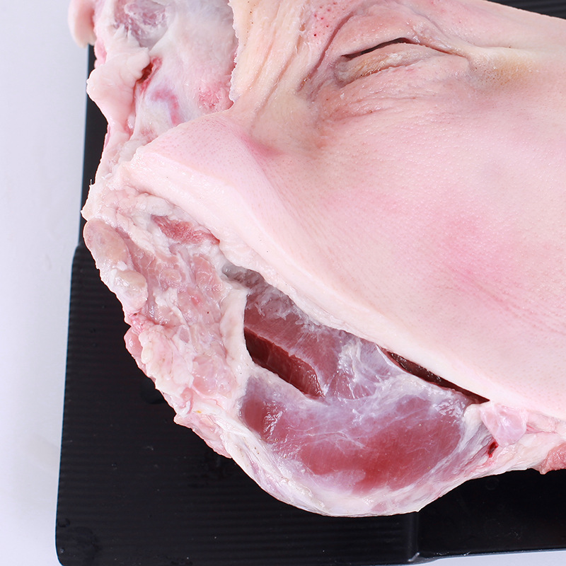 新鲜猪头整只对半劈开猪头肉5斤起猪脸肉生猪头猪土猪头带骨猪脸