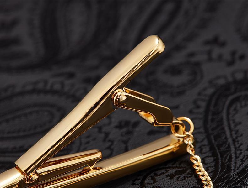 领带夹男士商务简约领带夹子领夹男结婚职业新郎休闲银色