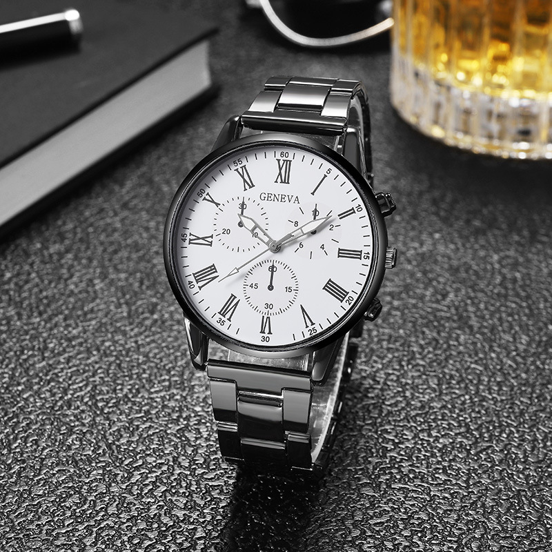 2023 New Simple Watch Cheap Gift Watch Wholesale Alloy Band Quartz Watch for Men Business Watch