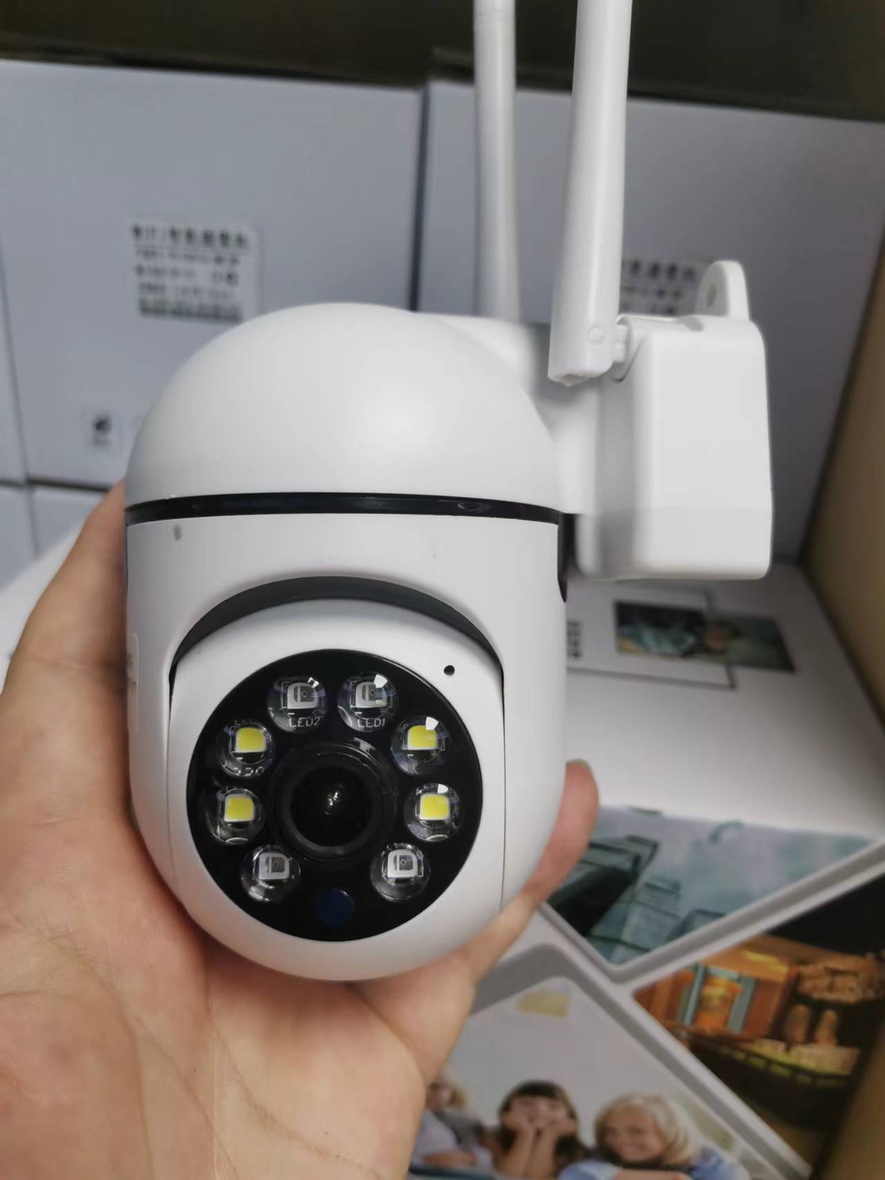 v380pro摄像头网络监控摄像机无线手机远程摄像头 wifi camera