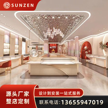中国黄金珠宝展柜商场高端弧形珠宝柜品牌连锁首饰珠宝展示柜设计