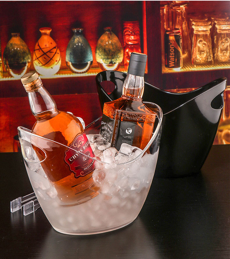 亚克力冰桶高颜值商用香槟桶塑料家用酒吧ktv小冰粒桶装冰块的桶