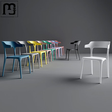 蓝卓椅子塑料简约北欧餐椅大人家用网红餐桌简易胶靠背凳子现代牛
