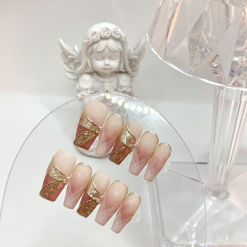 Wear Armor Nail Sticker Wear Finished Bride Pregnant Women Can Use High-Grade Sense Small White Short Mid-Length Nail Tip