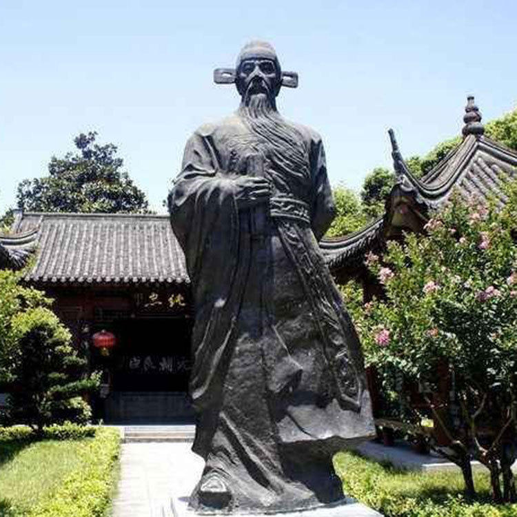 石膏人物设计厂家明朝历史名人张居正雕像加工祠堂雕塑玻璃钢摆件